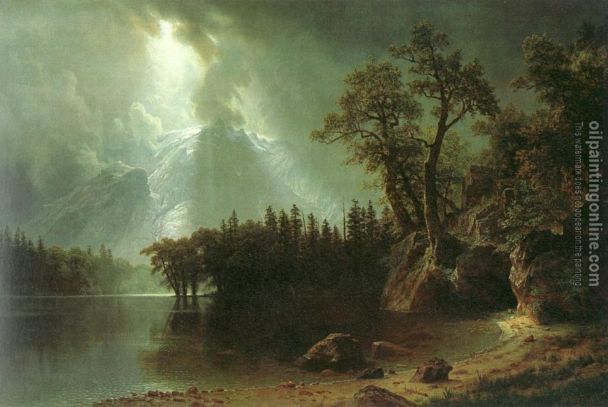 Bierstadt, Albert - Passing Storm over the Sierra Nevada